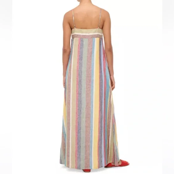 STAUD Laura Linen Dress XS NWT - Picture 3 of 4